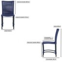 Ver imagem 6 de 6 Cadeiras Cannes Corda Náutica Alumínio Cozinha Jantar Azul