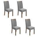 Ver imagem 1 de Conjunto 4 Cadeiras Estofadas Apogeu Móveis Lopas
