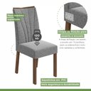 Ver imagem 4 de Conjunto 4 Cadeiras Estofadas Apogeu Móveis Lopas