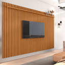 Ver imagem 1 de Painel Ripado Amadeirado para Sala Versatil 2.2 - Giga Móveis:nature