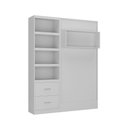 Ver imagem 6 de Cama Articulada Solteiro com Estante 2 Gavetas 4 Prateleiras Branco