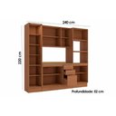 Ver imagem 3 de Cozinha Modulada Kappesberg Ciela Ciela 5 Peças (2aéreo+1balcão+2paneleiros+1complemento) C5p82