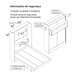 Cama Articulada Casal com Estante Branco - 7 Cama Articulada Casal com Estante Branco - 7