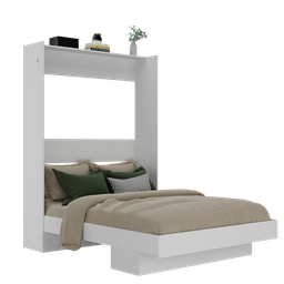 Cama Articulada Casal com Estante Branco - 2 Cama Articulada Casal com Estante Branco - 2