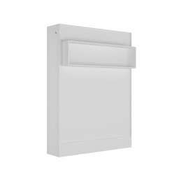 Cama Articulada Casal com Estante Branco - 6 Cama Articulada Casal com Estante Branco - 6