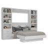 Cama Articulada Casal com Estante 4 Gavetas 8 Prateleira  - 2