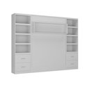 Ver imagem 6 de Cama Articulada Casal com Estante 4 Gavetas 8 Prateleira Branco