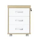 Ver imagem 4 de Gaveteiro Executivo 3 Gavetas com Rodinhas e Chave para Escritório / Prático, Móvel e Seguro