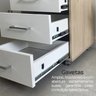 Gaveteiro Executivo 3 Gavetas com Rodinhas e Chave para Escritório / Prático, Móvel e Seguro - 10