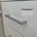 Ver imagem 7 de Gaveteiro Executivo 3 Gavetas com Rodinhas e Chave para Escritório/Prático, Móvel e Seguro Bege/Carvalho/Branco Artany