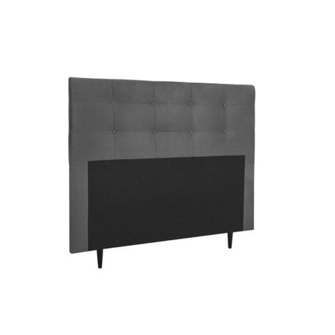 Cabeceira Cama Box Casal 140cm - Cinza Suede