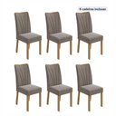Ver imagem 5 de Kit com 6 Cadeiras para Sala de Jantar Estofadas Apogeu