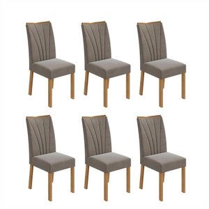 Conjunto 6 Cadeiras Estofadas Apogeu