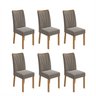 Kit com 6 Cadeiras para Sala de Jantar Estofadas Apogeu - 2