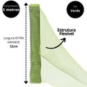 Ver imagem 6 de Kit Tela Decorativa Natal Fita Gigante 52cm X 5 Metros Verde 3 Peças - Magizi