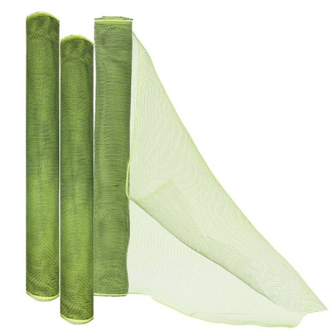 Kit Tela Decorativa Natal Fita Gigante 52cm X 5 Metros Verde 3 Peças - Magizi