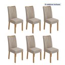 Ver imagem 3 de Kit com 6 Cadeiras para Sala de Jantar Estofadas Apogeu