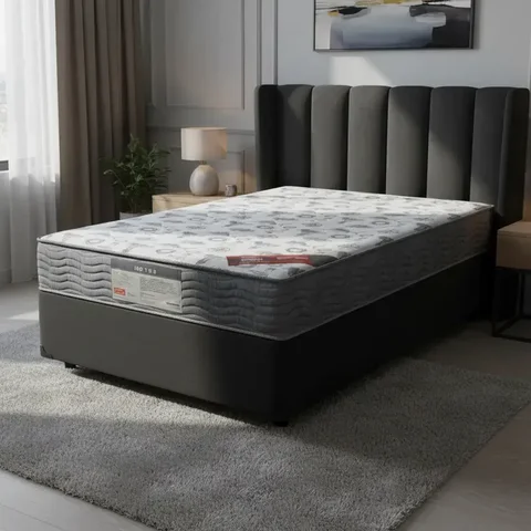 Cama Box com Colchão de Espuma D33 Ortobom Iso 100 Solteiro 88cm