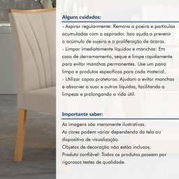 Kit com 6 Cadeiras para Sala de Jantar Estofadas Apogeu - 9