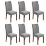 Conjunto 6 Cadeiras Estofadas Apogeu Móveis Lopas - 1