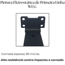 Ver mais imagens de Seis Suportes de Parede Formato Invisível 15cm Mão Francesa Design Moderno para Prateleira Preto