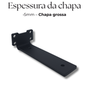 Ver imagem 4 de Seis Suportes de Parede Formato Invisível 15cm Mão Francesa Design Moderno para Prateleira Preto