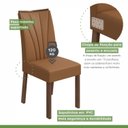 Ver imagem 4 de Conjunto 6 Cadeiras Estofadas Apogeu Móveis Lopas