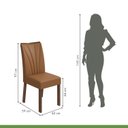 Ver imagem 3 de Conjunto 6 Cadeiras Estofadas Apogeu Móveis Lopas