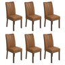 Conjunto 6 Cadeiras Estofadas Apogeu Móveis Lopas - 1