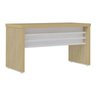 Mesa para Escritório 1,35m Tamburato Robusta e Elegante - 11