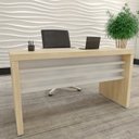 Ver imagem 2 de Escrivaninha Mesa Escritório 1,35m Tamburato Robusta e Elegante