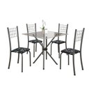 Ver imagem 2 de Conjunto de Mesa Tubular 70x70cm Tampo em Vidro com 4 Cadeiras Dany 