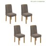 Kit com 4 Cadeiras para Sala de Jantar Estofadas Astrid - 2