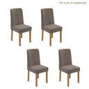 Ver imagem 2 de Kit com 4 Cadeiras para Sala de Jantar Estofadas Astrid