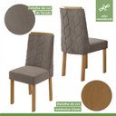 Ver imagem 6 de Kit com 4 Cadeiras para Sala de Jantar Estofadas Astrid