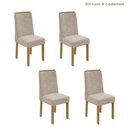 Ver imagem 2 de Kit com 4 Cadeiras para Sala de Jantar Estofadas Astrid