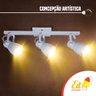 Spot Trilho Sobrepor P3 Lâmpadas Branco Ed Luz Mix - 4