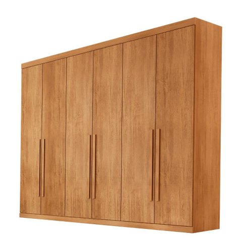 Guarda Roupa Casal Maya 100 Mdf 6 Portas e 6 Gavetas - Rufato
