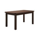 Ver imagem 2 de Conjunto Mesa de Madeira Castanho 160x88 + 6 Cadeiras Estofadas Sfa