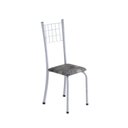 Ver imagem 5 de Conjunto de Mesa Tubular 70x70cm Tampo em Vidro com 4 Cadeiras Dany Branco/Paraopeba/Martelado Perola/Incolor