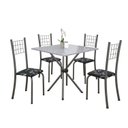 Ver imagem 2 de Conjunto de Mesa Tubular 70x70cm Tampo em Granito com 4 Cadeiras Dany 