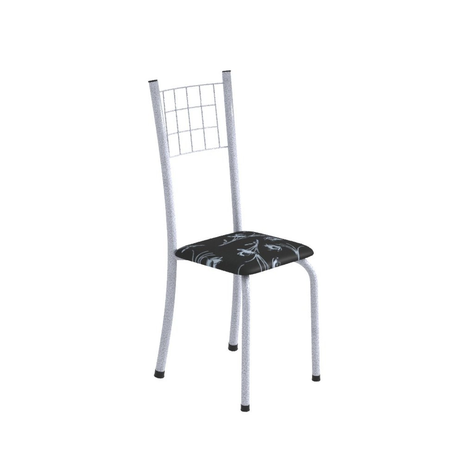 Conjunto de Mesa Tubular 70x70cm Tampo em Granito com 4 Cadeiras Dany  - 5