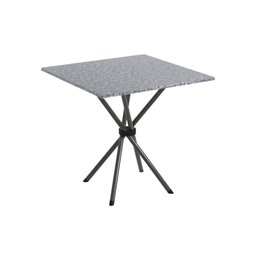 Conjunto de Mesa Tubular 70x70cm Tampo em Granito com 4 Cadeiras Dany  - 4