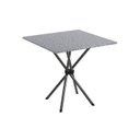 Ver imagem 4 de Conjunto de Mesa Tubular 70x70cm Tampo em Granito com 4 Cadeiras Dany Cinza/Paraopeba/Martelado Prata/Ocre