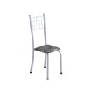 Ver imagem 5 de Conjunto de Mesa Tubular 70x70cm Tampo em Granito com 4 Cadeiras Dany Branco/Paraopeba/Martelado Perola/Ocre