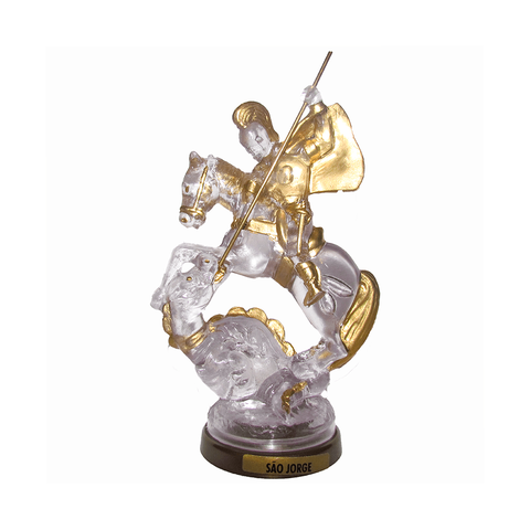 Imagem Acrílica do São Jorge Soldado Jorge da Capadócia Dragão