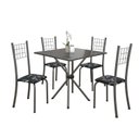 Ver imagem 2 de Conjunto de Mesa Tubular 70x70cm Tampo em Ardósia com 4 Cadeiras Dany