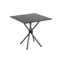 Ver imagem 4 de Conjunto de Mesa Tubular 70x70cm Tampo em Ardósia com 4 Cadeiras Dany Cinza/Arabesco/Martelado Prata/Indiano