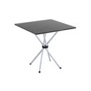 Ver imagem 4 de Conjunto de Mesa Tubular 70x70cm Tampo em Ardósia com 4 Cadeiras Dany Branco/Arabesco/Martelado Perola/Indiano
