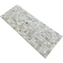 Ver imagem 2 de Tapete de couro bege claro 0,60x1,50 sem bordas pç 5x5cm